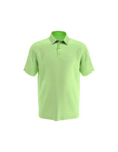 Heathered Jacquard Polo med brodyr
