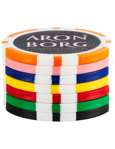 Pokerchips med flerfärgstryck 2-sidor